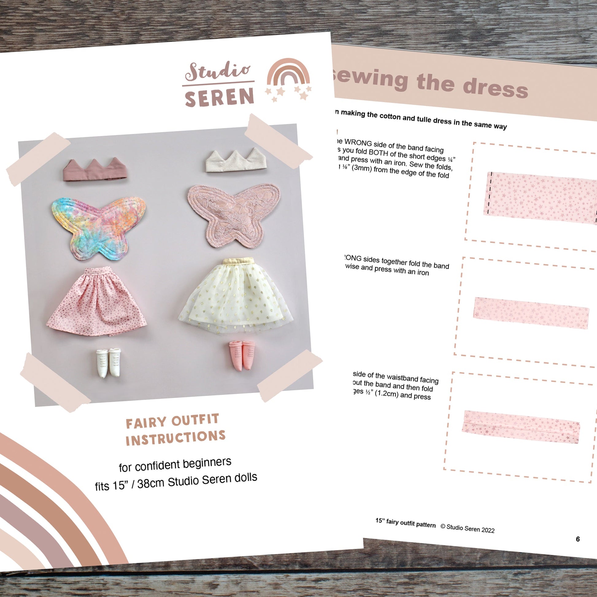 Fairy outfit clothes pattern Studio Seren Fairy outfit clothes pattern Studio Seren